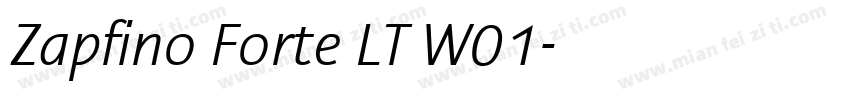 Zapfino Forte LT W01字体转换